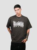 T-SHIRT OVERSIZED CHOCOLATE DOG OVER