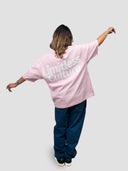 T-SHIRT OVERSIZED PINK BLOSSOM OVER