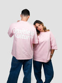 T-SHIRT OVERSIZED PINK BLOSSOM OVER
