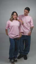 T-SHIRT OVERSIZED PINK BLOSSOM OVER